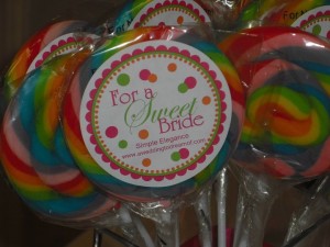 Wedding Favor Lllipops